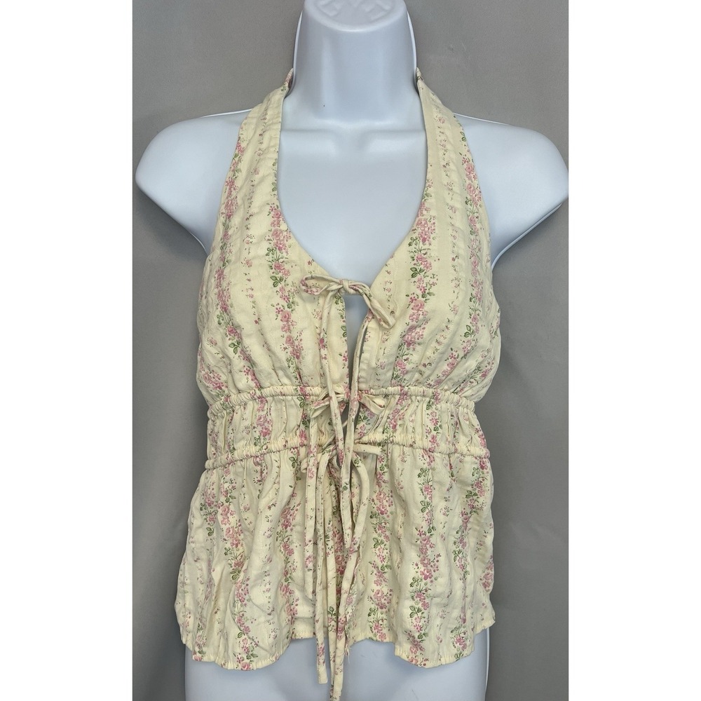 Kirious Los Angeles Tank Top Babydoll Floral Sz Medium